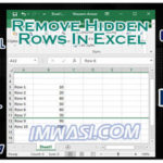 How to Remove Hidden rows in excel